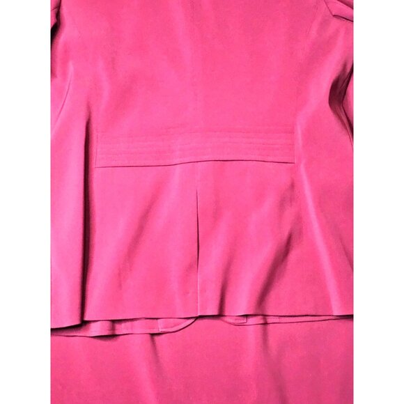 East 5th Womens Red Suit Set With Paisley Scarf & Nanotex Fabric 16T - Picture 11 of 16